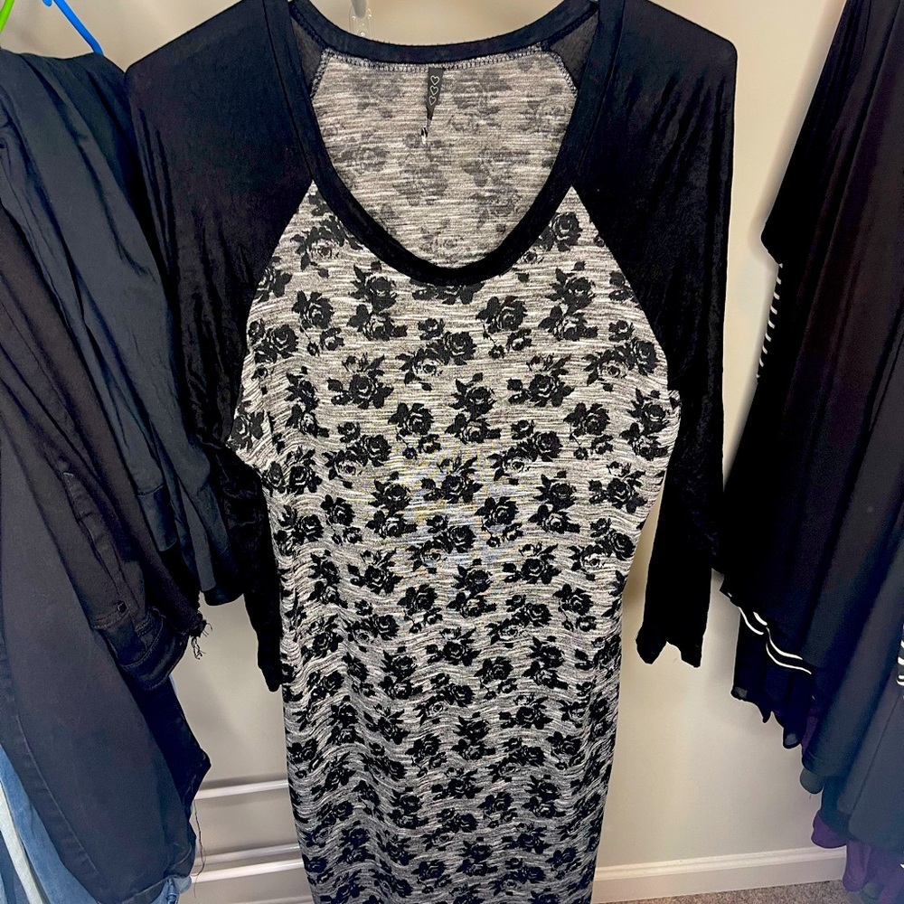 Awesome floral sweater dress